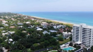 Delray Plajı, Florida 'nın Atlantik Kıyısı, İnanılmaz Manzara, İnsansız Hava Aracı