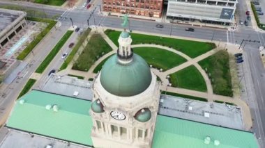 Fort Wayne, Drone View, Allen County Adliyesi, Indiana, Downtown