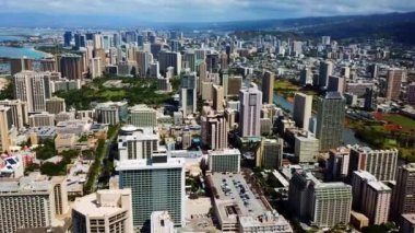 Honolulu, Oahu, Hava Manzarası, Hawaii, İnanılmaz Manzara, Şehir Merkezi