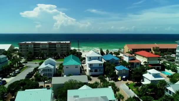 Destin Flygfoto Florida Gulf Coast Stränder Fantastiskt Landskap — Stockvideo