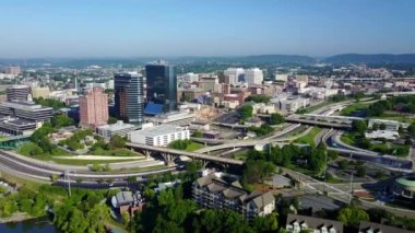 Knoxville, Drone View, Downtown, Tennessee, Muhteşem Manzara