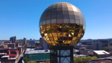 Knoxville, Sunsphere, Drone View, Downtown, Tennessee, Amazing Landscape