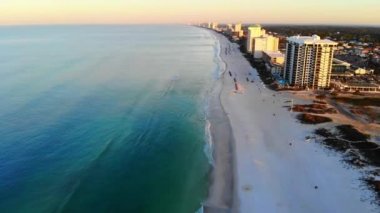Panama Şehri Plajı, Florida, Meksika Körfezi, Hava Uçuşu, İnanılmaz Manzara
