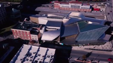 Roanoke, Drone View, Taubman Sanat Müzesi, Downtown, Virginia