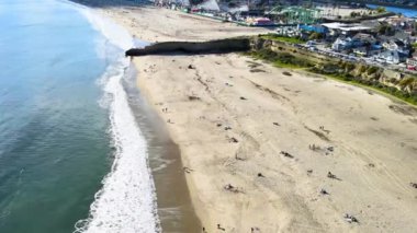 Santa Cruz Beach, Drone View, Downtown, Amazing Landscape, California