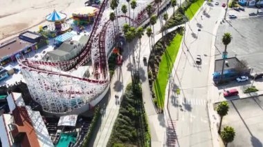 Santa Cruz Sahil Yolu, İnsansız Hava Aracı Manzarası, İnanılmaz Manzara, Kaliforniya