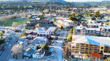Santa Cruz, California, Drone View, Şehir merkezi, İnanılmaz Manzara