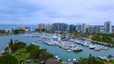 Sarasota, Hava Görüntüsü, Florida, İnanılmaz Manzara, Bayfront