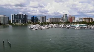 Sarasota, Havadan Bakış, İnanılmaz Manzara, Bayfront, Florida