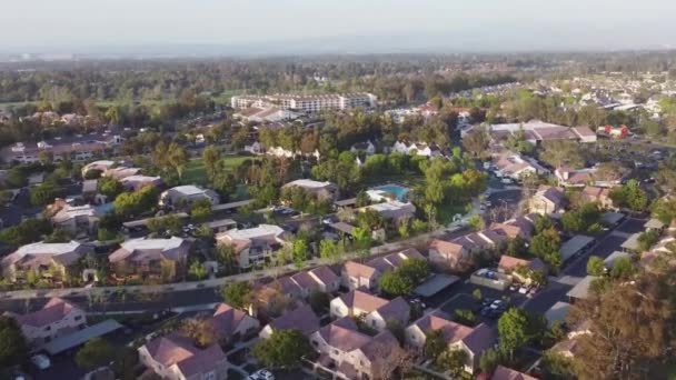Irvine Vista Aérea Paisaje Increíble Centro Ciudad California — Vídeos de Stock