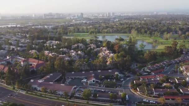 Irvine Aerial View Amazing Landscape Californië Downtown — Stockvideo