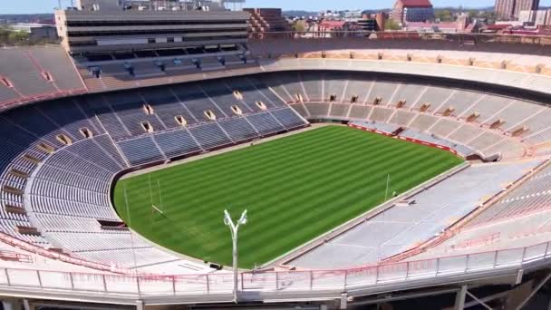 Knoxville Estádio Neyland Vista Drone Centro Cidade Tennessee Paisagem Incrível — Vídeo de Stock