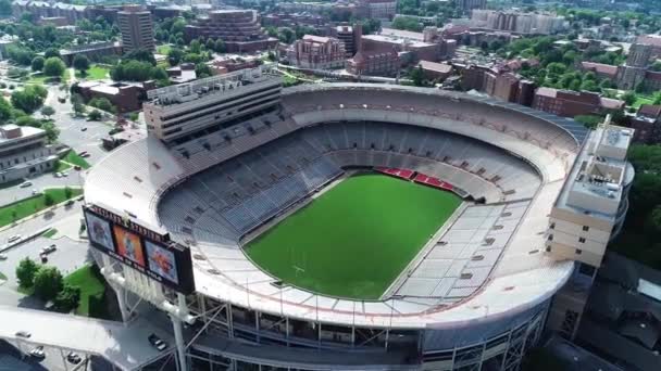 Knoxville Estádio Neyland Vista Drone Centro Cidade Paisagem Incrível Tennessee — Vídeo de Stock