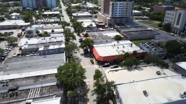 Melbourne Florida Downtown Amazing Landscape Uitzicht Lucht — Stockvideo