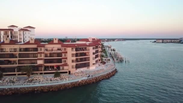 Îles Capri Floride Vue Aérienne Paysage Incroyable Golfe Mexique — Video