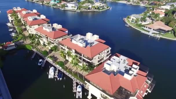 Neapol Centrum Úžasná Krajina Florida Letecký Pohled — Stock video
