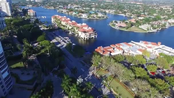 Νάπολη Κέντρο Καταπληκτικό Τοπίο Αεροφωτογραφία Φλόριντα — Αρχείο Βίντεο