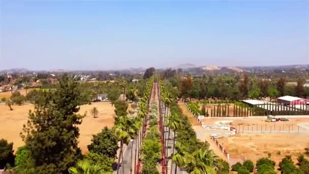 Riverside California Vista Aérea Hermoso Paisaje — Vídeo de stock