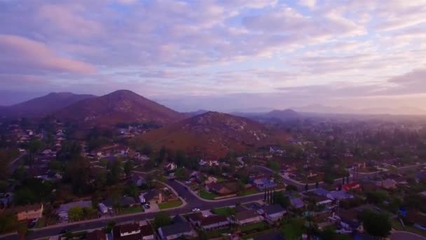 Riverside Califórnia Centro Cidade Paisagem Incrível Vista Aérea — Vídeo de Stock