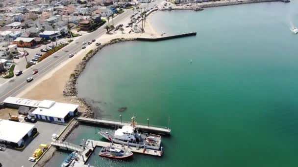 Oxnard Kanalinselhafen Luftaufnahme Kalifornien Hobie Beach — Stockvideo