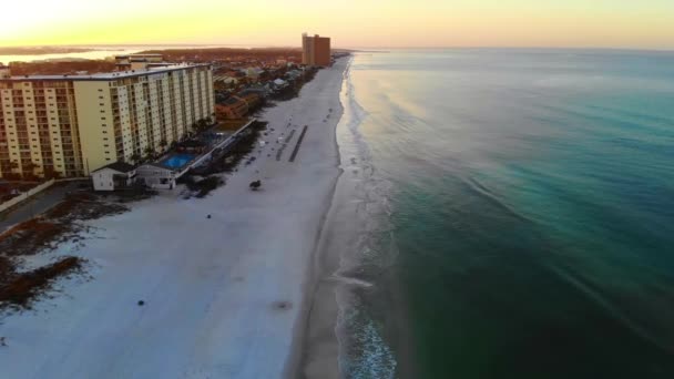 Panama City Beach Florida Amazing Landscape Aerial View Teluk Meksiko — Stok Video