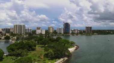 Sarasota, Bayfront, Aerial View, Florida, İnanılmaz Manzara