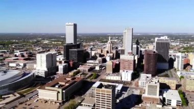 Tulsa, Oklahoma, Şehir Merkezi, İnanılmaz Manzara, Drone View