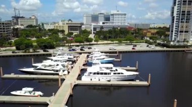West Palm Beach, Aerial View, Palm Harbor Marina, Florida, Lake Worth Lagoon