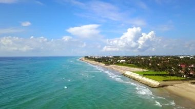 Palm Beach, Havadan Uçma, İnanılmaz Manzara, Florida 'nın Atlantik Kıyısı