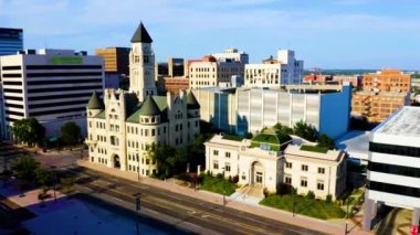 Wichita, Kansas, Drone View, Wichita-Sedgwick İlçe Tarih Müzesi