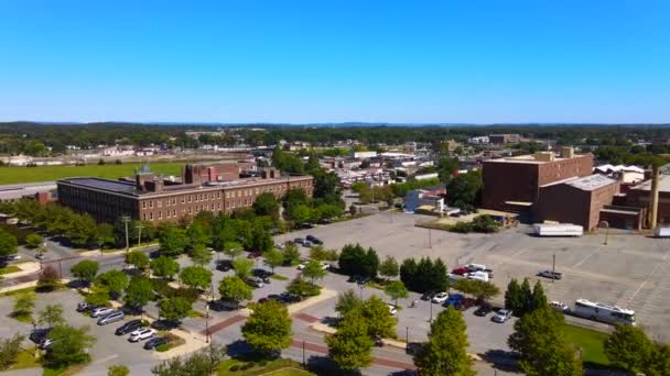 Lancaster Pensilvania Vistas Los Drones Centro Ciudad Paisaje Increíble — Vídeo de stock