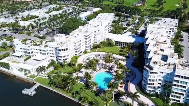 West Palm Beach Luftaufnahme Florida Innenstadt Erstaunliche Landschaft — Stockvideo