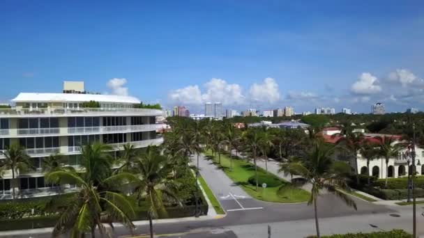 West Palm Beach Vista Aérea Florida Paisaje Increíble Centro Ciudad — Vídeos de Stock