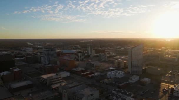 Wichita Drone View Kansas Erstaunliche Landschaft Innenstadt — Stockvideo