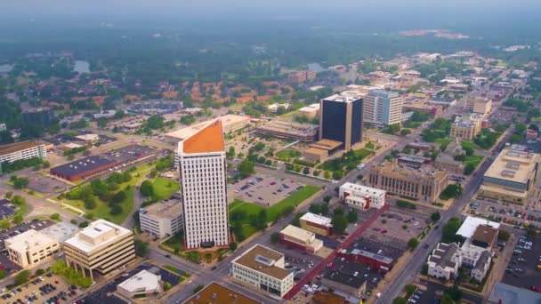 Wichita Downtown Drone View Kansas Amazing Landscape — стокове відео