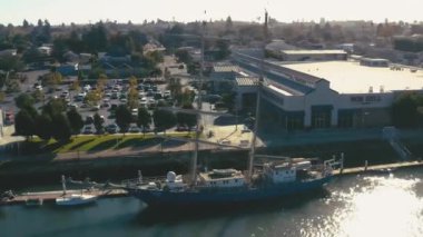 Alameda, California, Drone View, Tsunami Kanalı, Muhteşem Manzara