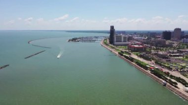 Corpus Christi, Hava Manzarası, Corpus Christi Limanı, Teksas, Corpus Christi Körfezi