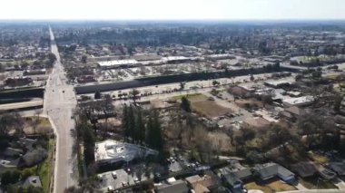 Visalia, California, Downtown, İnanılmaz Manzara, Hava Manzarası