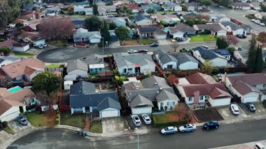 Union City, California, Drone View, Downtown, İnanılmaz Manzara