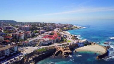 La Jolla, Pasifik Sahili, Kaliforniya, Hava Manzarası, İnanılmaz Manzara