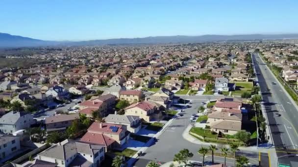 Eastvale California Paesaggio Fantastico Centro Città Vista Aerea — Video Stock