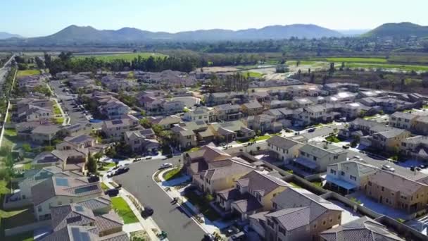 Eastvale Califórnia Vista Aérea Centro Cidade Paisagem Incrível — Vídeo de Stock