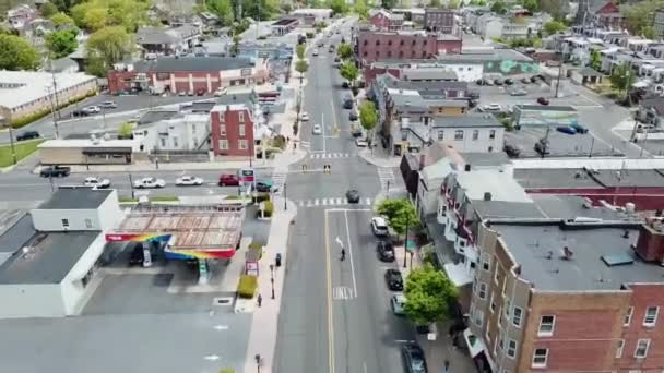 Lectura Pensilvania Vista Aérea Paisaje Asombroso Centro Ciudad — Vídeo de stock