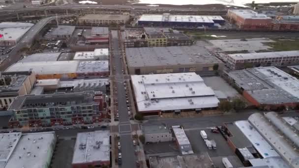 Emeryville Vista Aérea Califórnia Centro Cidade Baía São Francisco — Vídeo de Stock