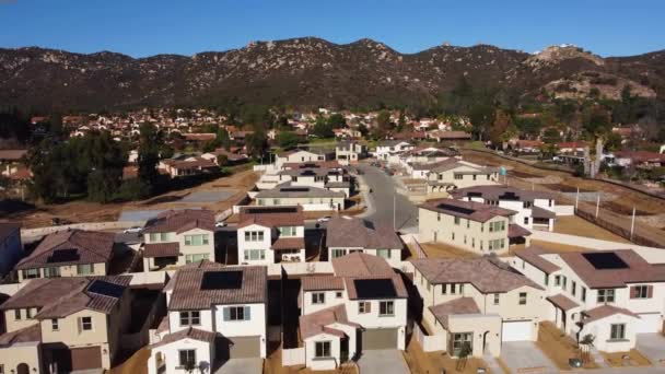 Escondido Kalifornien Innenstadt Erstaunliche Landschaft Luftaufnahme — Stockvideo