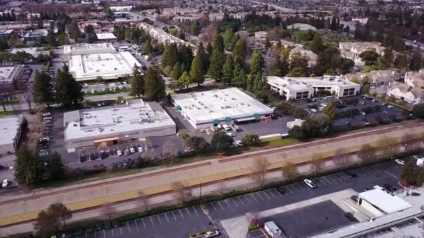 Santa Clara Kalifornia Widok Drona Śródmieście Niesamowity Krajobraz — Wideo stockowe