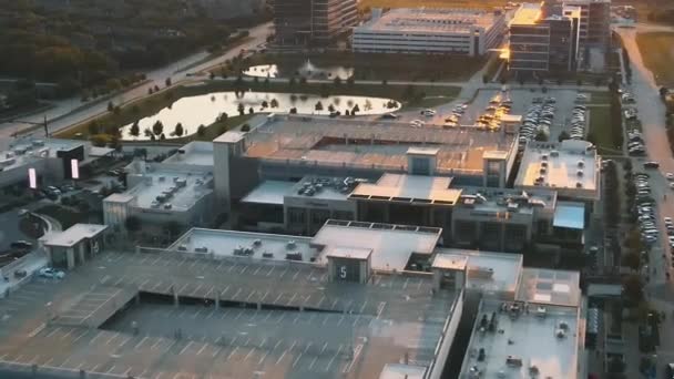 Frisco Texas Vista Aerea Centro Città Paesaggio Fantastico — Video Stock
