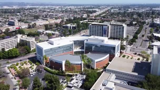 Fullerton California State University Erstaunliche Landschaft Luftaufnahme — Stockvideo