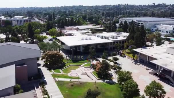 Fullerton California State University Vistas Los Aviones Tripulados Paisaje Increíble — Vídeo de stock