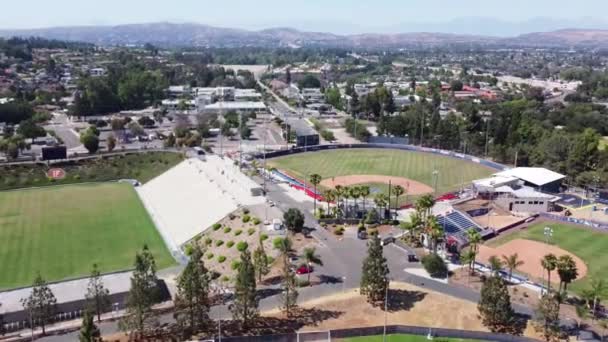 Fullerton California State University Aerial View Titan Sports Complex — Αρχείο Βίντεο